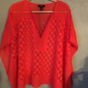 💥3/$30💥ALFANI ORANGE SHEER TOP